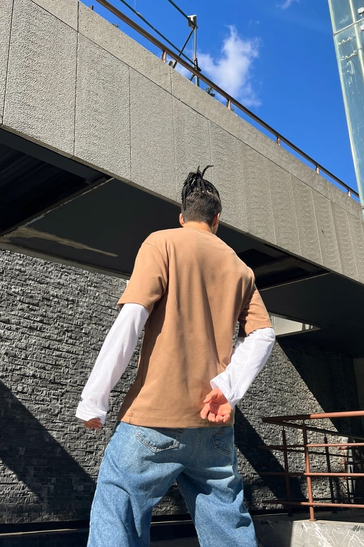 Flaw Atelier Nakışlı Beyaz Long Sleeve Tshirt