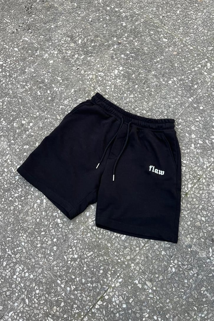 Flaw Atelier Nakışlı Siyah Outfit Şort