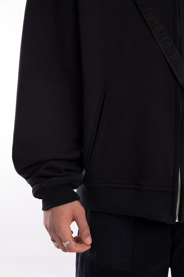 Flaw Atelier Premium Basic Antrasit Oversize Zip Hoodie