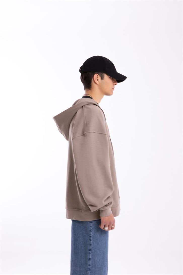 Flaw Atelier Premium Basic Vizon Oversize Zip Hoodie