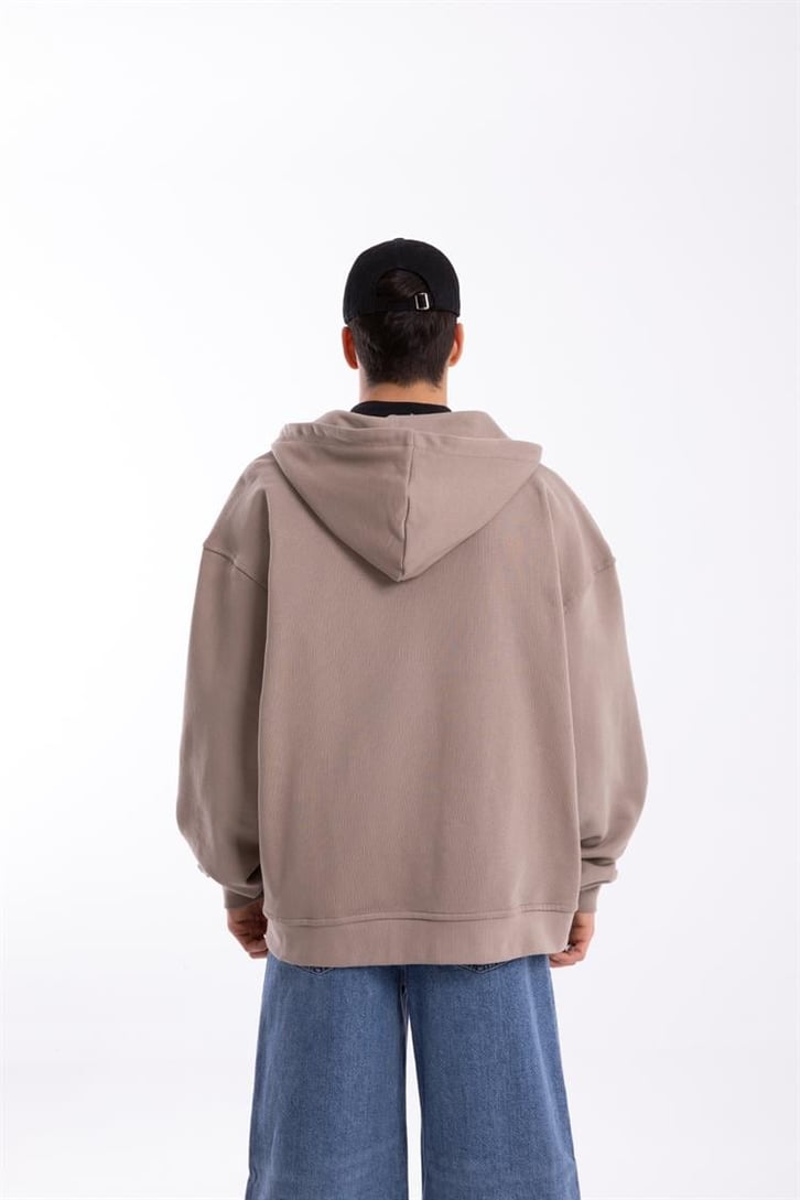 Flaw Atelier Premium Basic Vizon Oversize Zip Hoodie