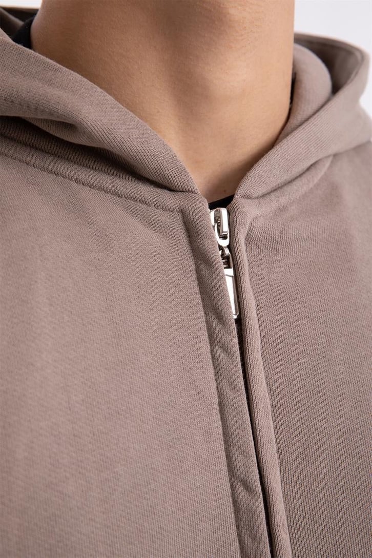 Flaw Atelier Premium Basic Vizon Oversize Zip Hoodie