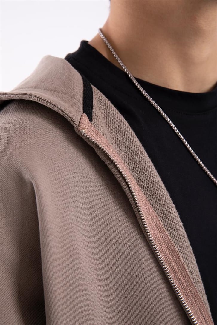 Flaw Atelier Premium Basic Vizon Oversize Zip Hoodie