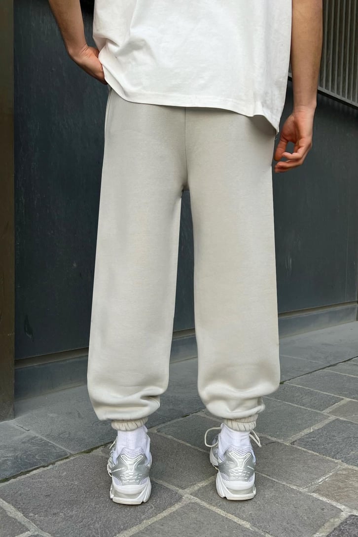 Flaw Atelier Relax Fit Basic Buz Gri Jogger Eşofman Altı