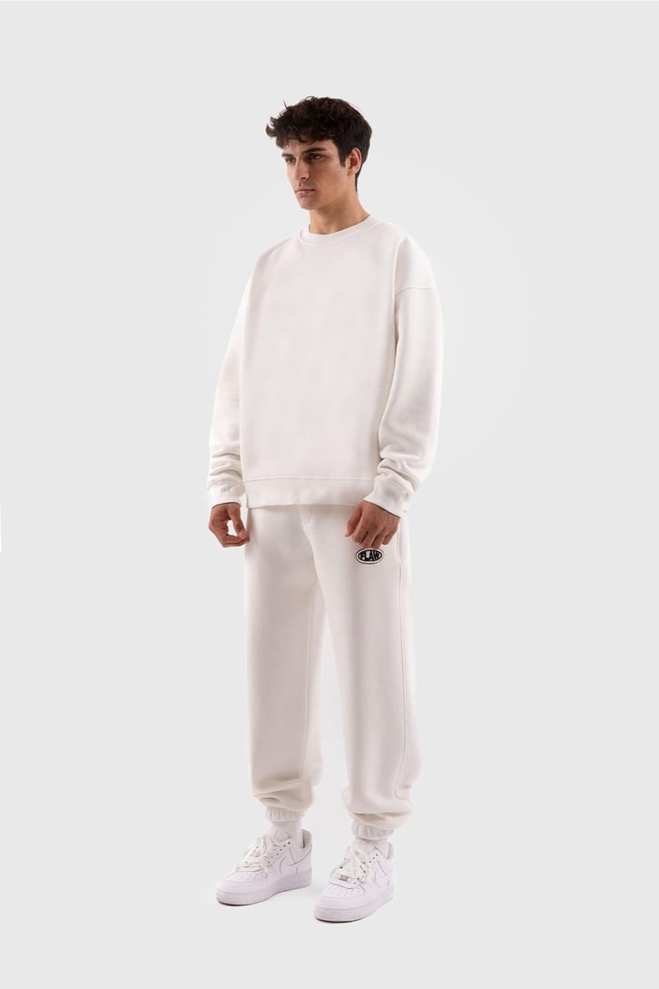 Flaw Atelier Relax Fit Basic Ekru Jogger Eşofman Altı