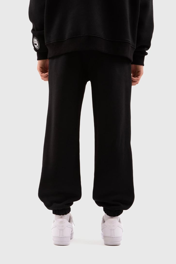 Flaw Atelier Relax Fit Basic Siyah Jogger Eşofman Altı
