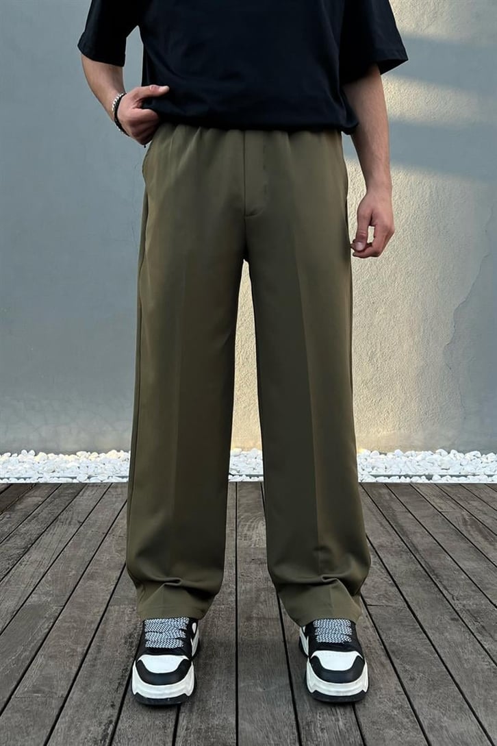 Flaw Atelier Relax Kumaş Haki Pantolon