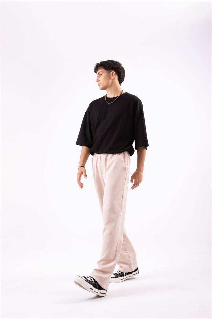 Flaw Atelier Relax Kumaş Krem Pantolon