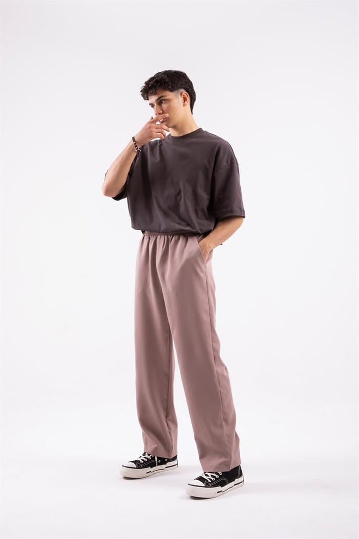 Flaw Atelier Relax Kumaş Vizon Pantolon