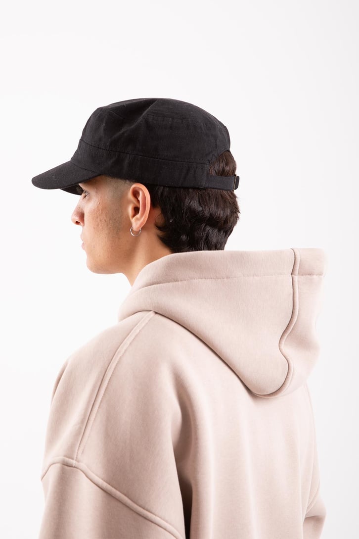 Flaw Atelier Relax Oversize Basic Taş Rengi Zip Hoodie