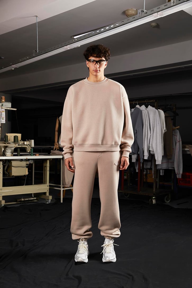Flaw Atelier Relax Oversize Basic Vizon Sweatshirt