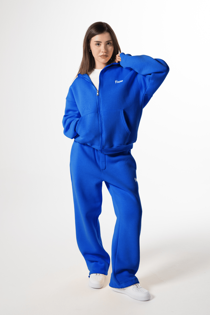 Flaw Atelier Saks Mavi Baggy Eşofman Altı