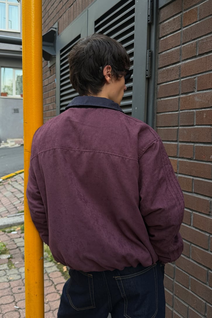 Flaw Cult Suede Bomber Jacket