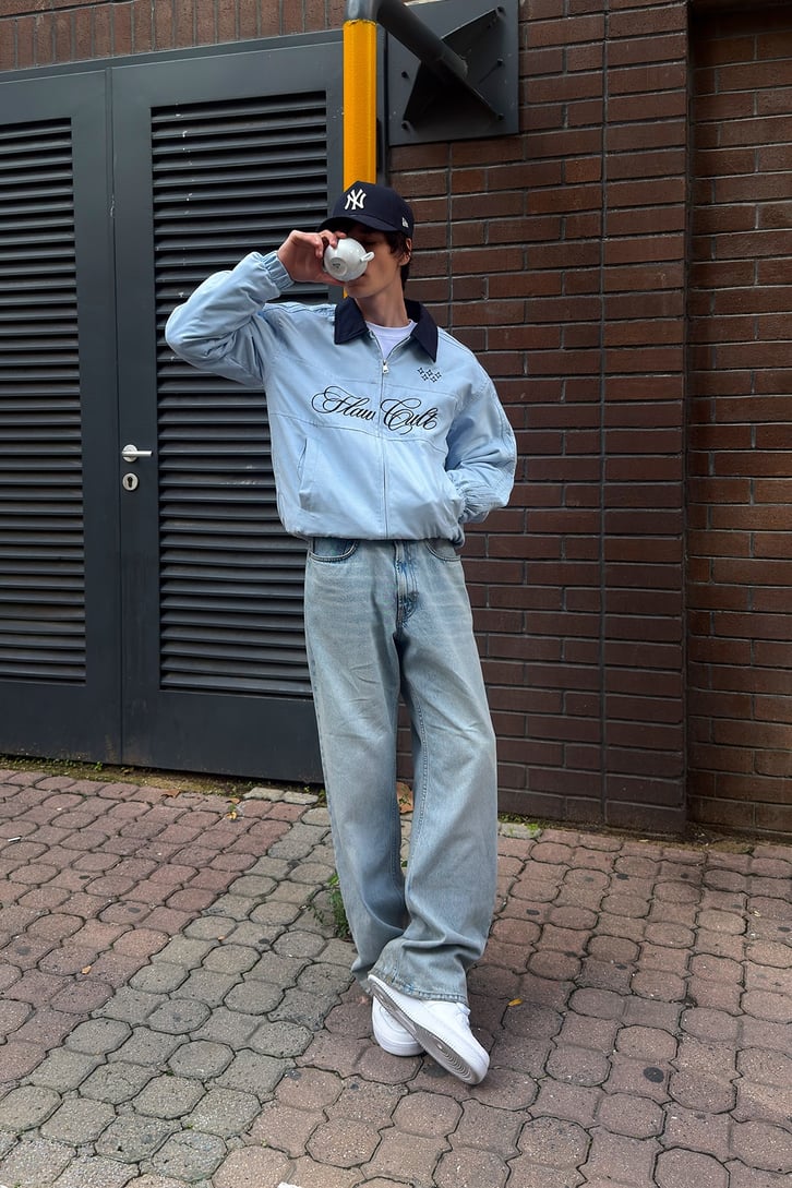 Flaw Cult Suede Bomber Jacket