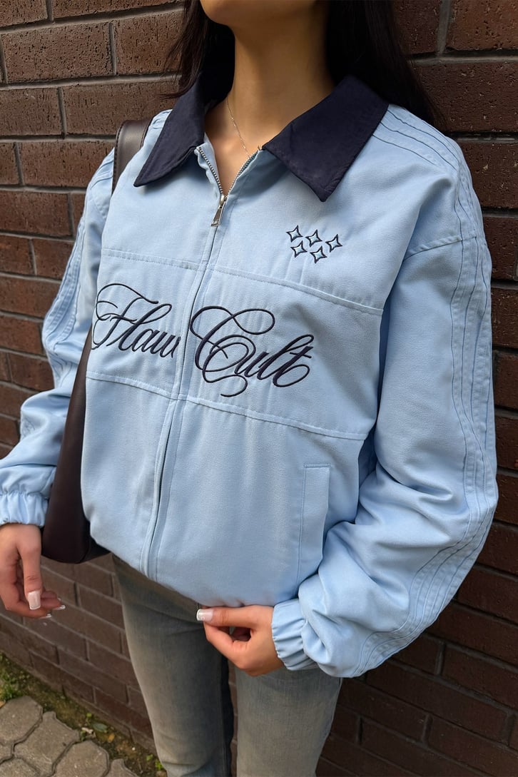 Flaw Cult Suede Bomber Jacket