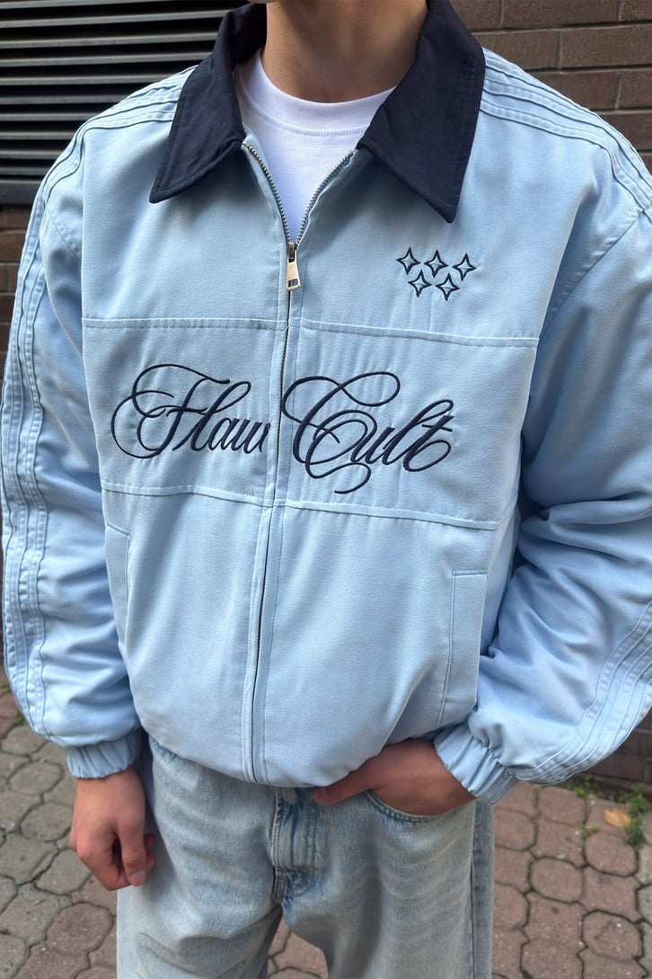 Flaw Cult Suede Bomber Jacket