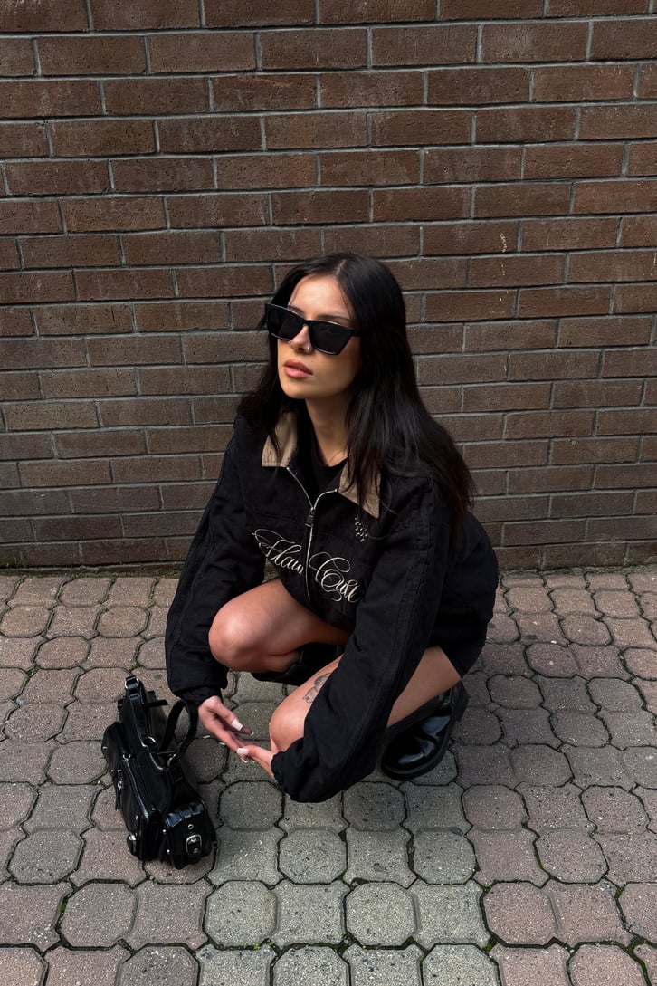 Flaw Cult Suede Bomber Jacket