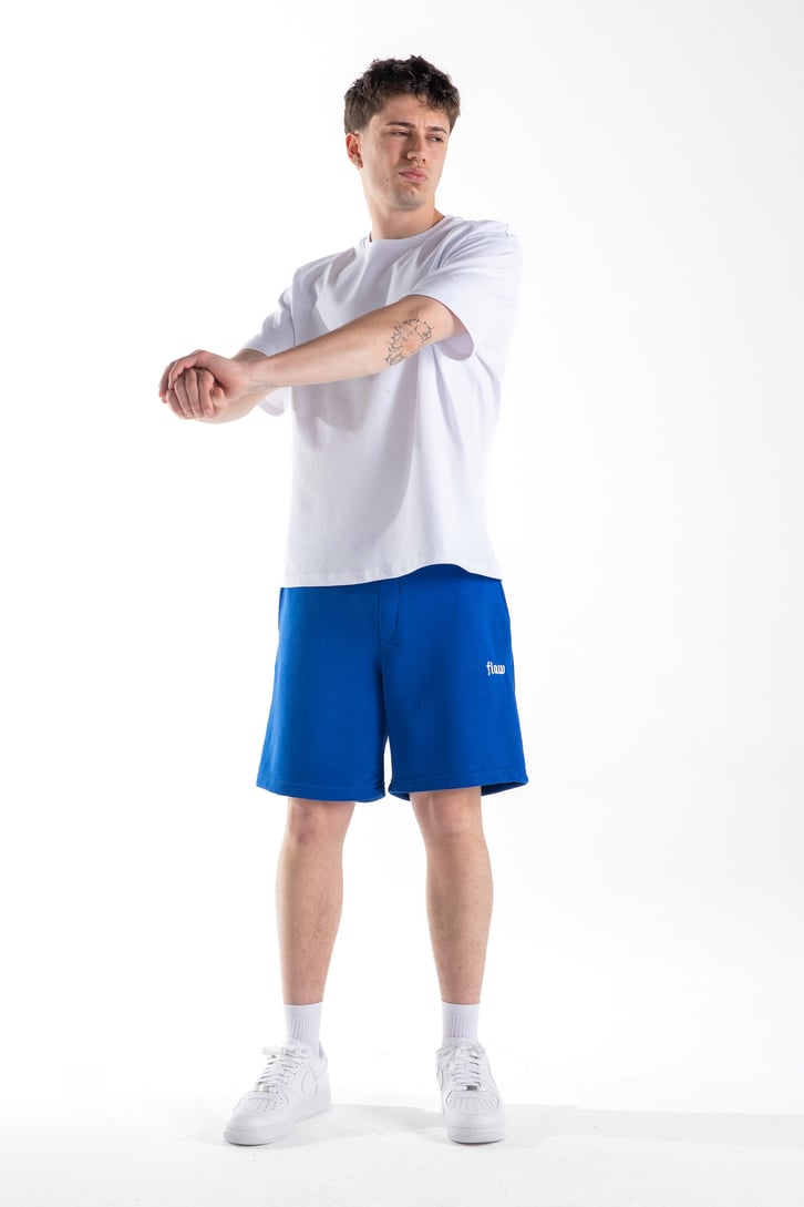 Flaw Nakışlı Bel Lastikli Şort