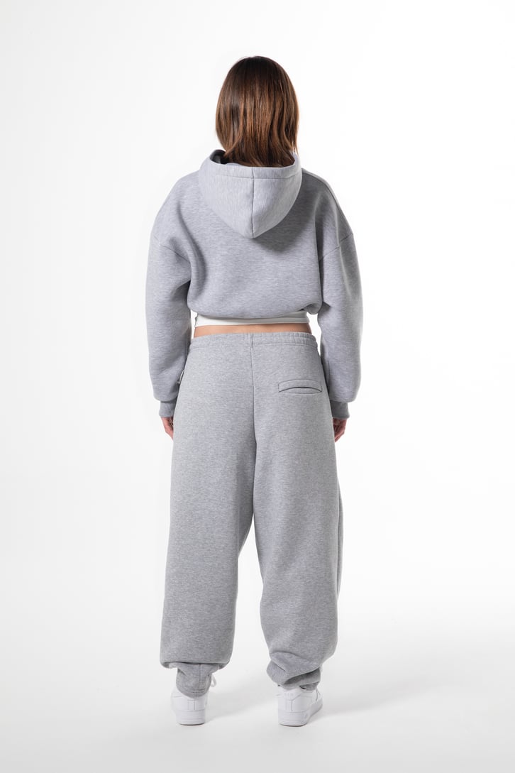 Flaw Nakışlı Zip Crop