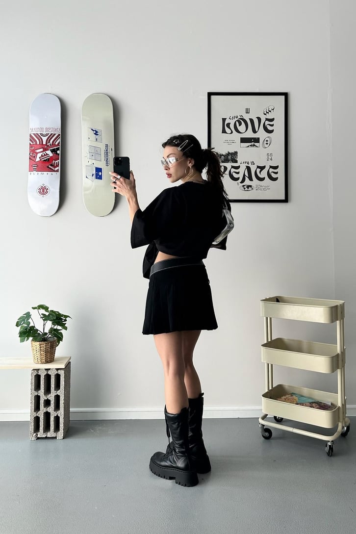 Flawcult Puff Baskılı Oversize Tişört