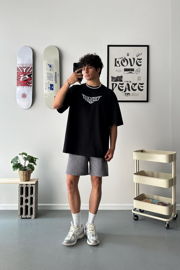 Flawcult Puff Baskılı Oversize Tişört