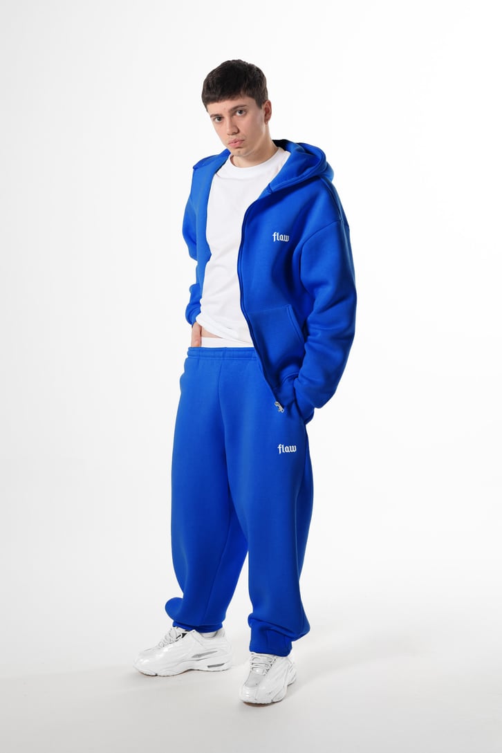 Flex Tech Saks Mavi Oversize Eşofman