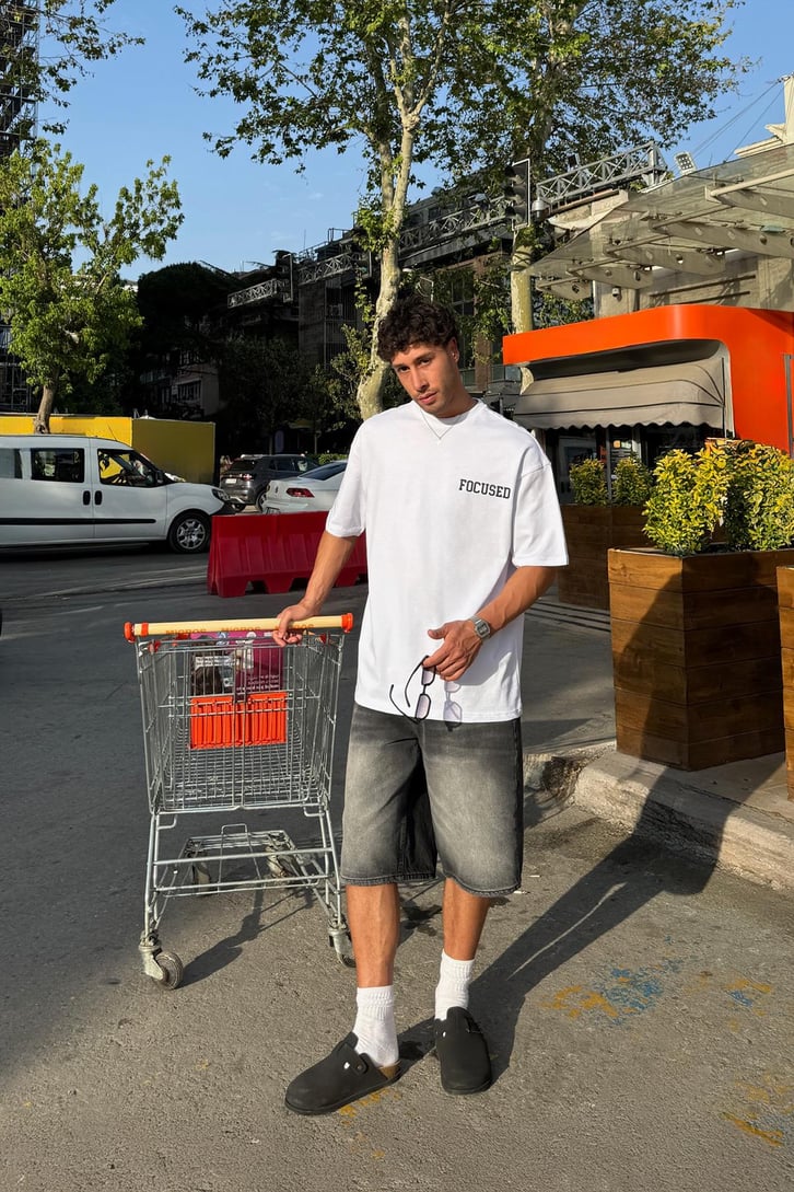 Focused247 Baskılı Tişört