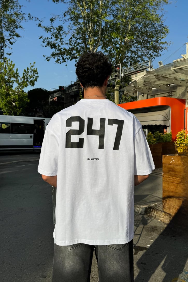 Focused247 Baskılı Tişört