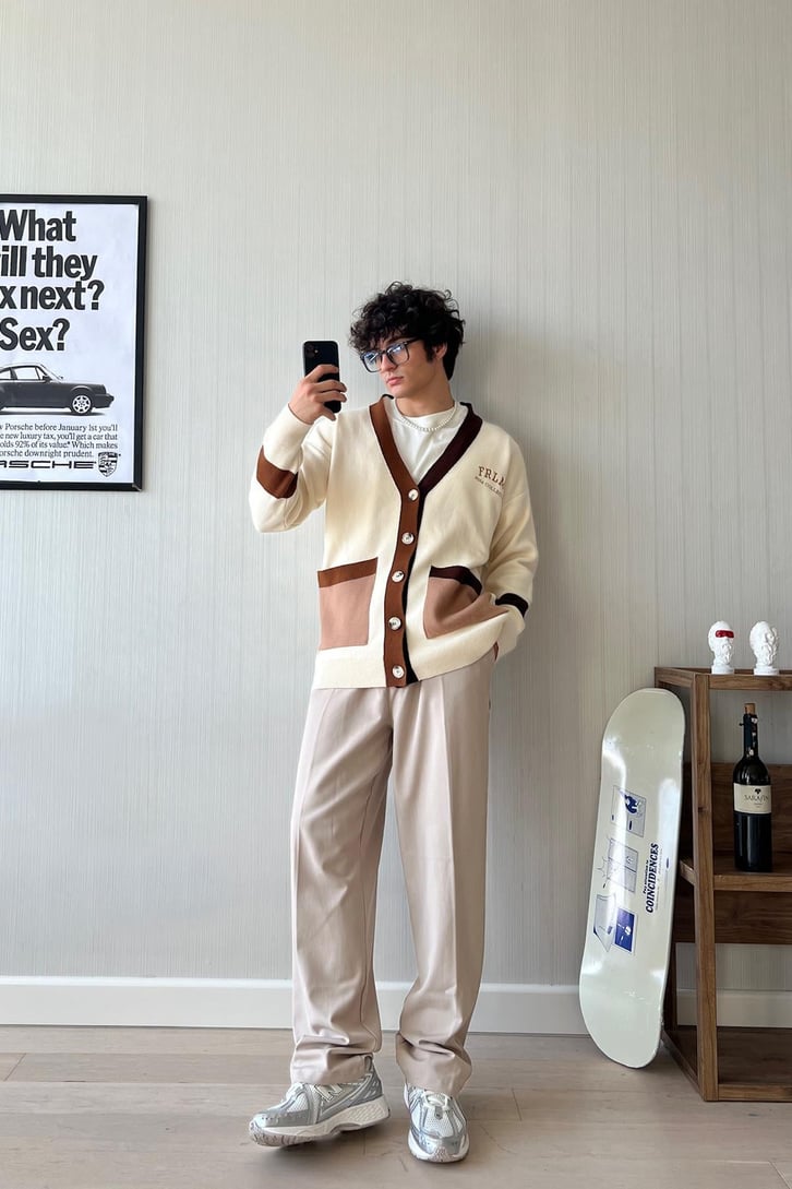 Frlmk Nakışlı Oversize Hırka