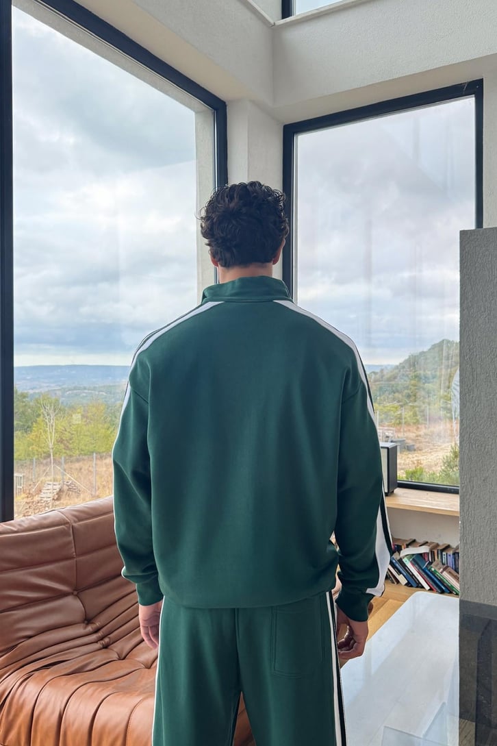 Full Zip Biyeli Sweatshirt