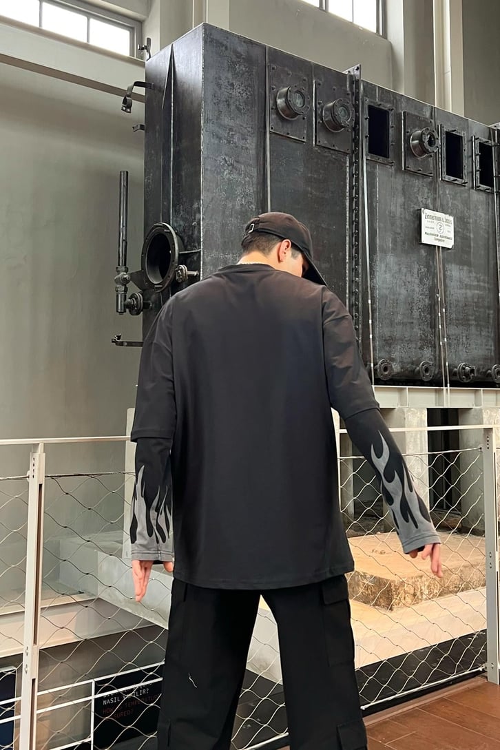 Fumme Nakışlı Oversize Tshirt