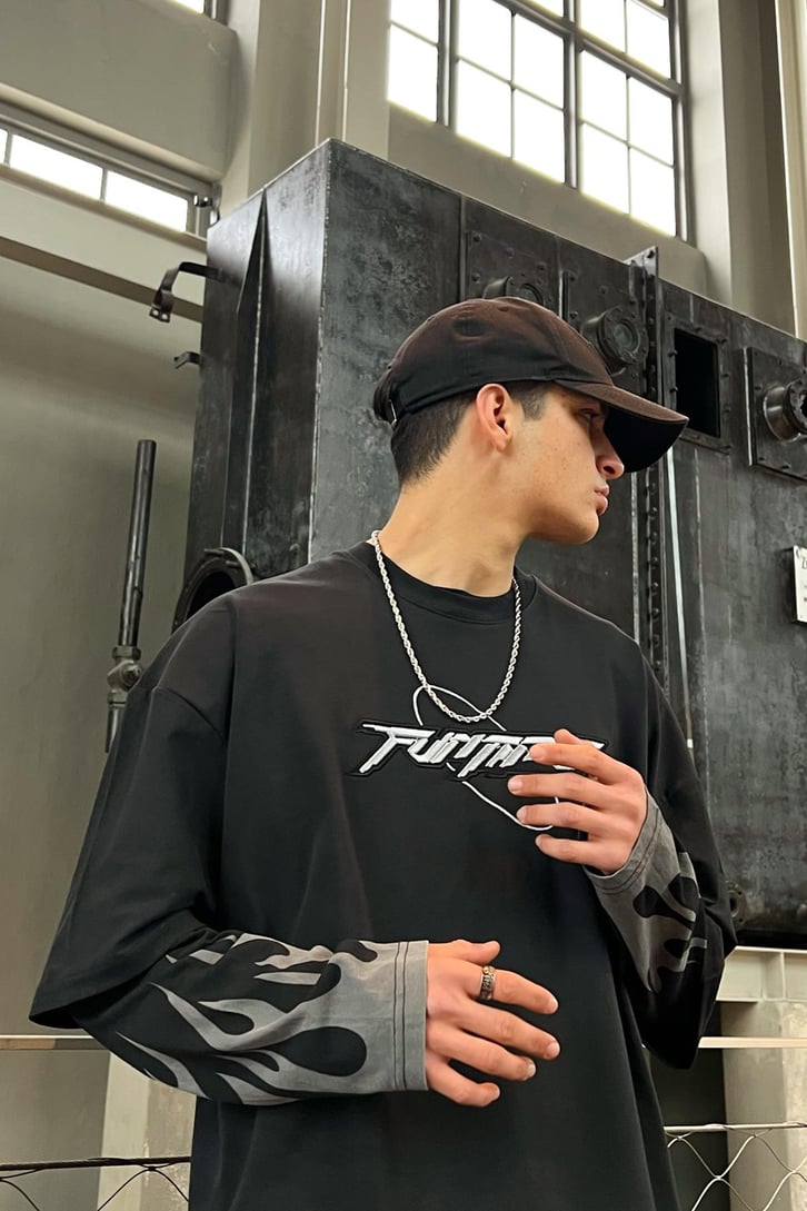 Fumme Nakışlı Oversize Tshirt