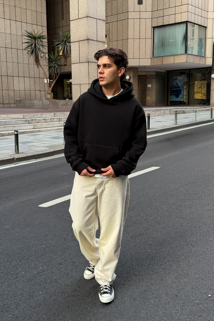 FW Star Cool Puff Relax Fit Hoodie