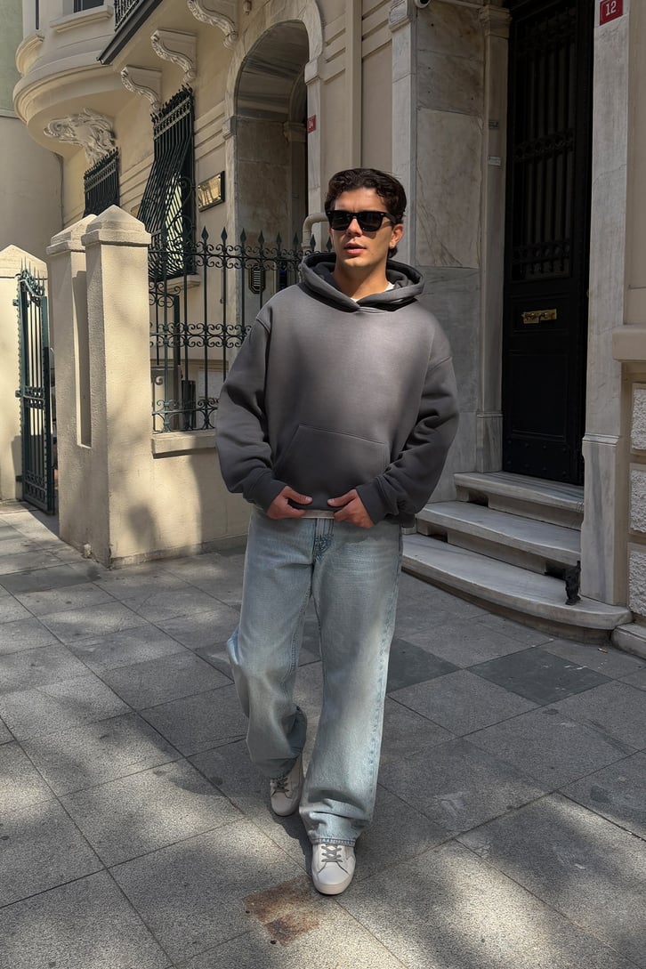 FW Star Cool Puff Relax Fit Hoodie