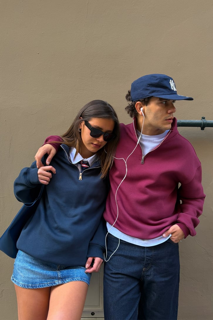 FW Star Relax Fit Half Zip Sweat