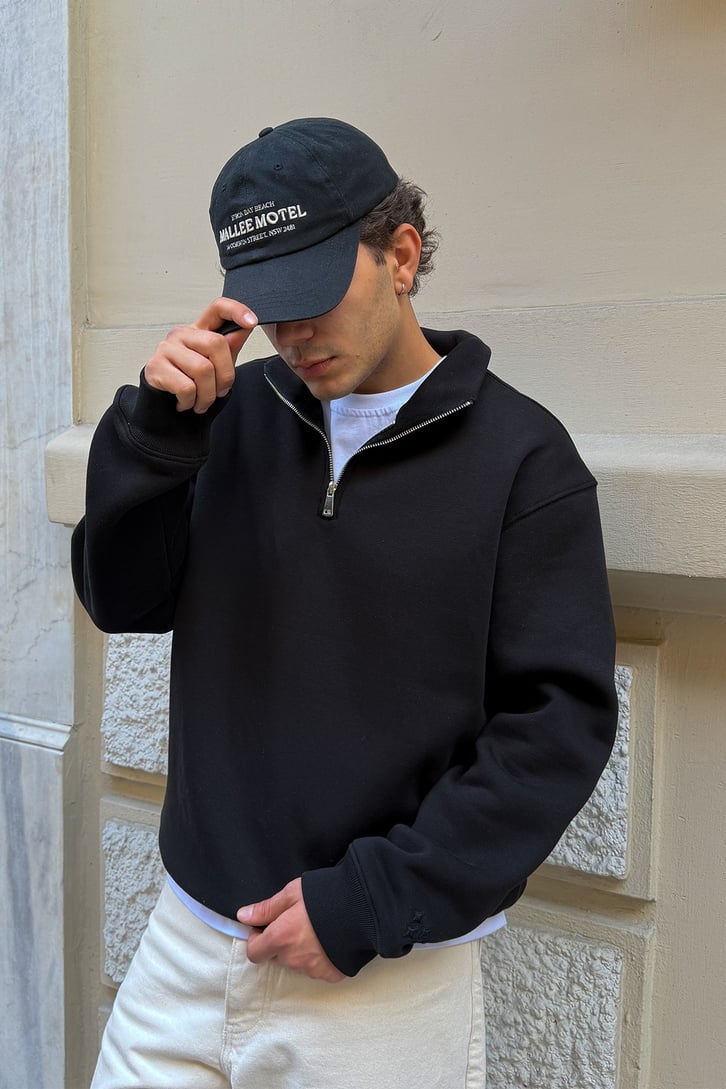 FW Star Relax Fit Half Zip Sweat