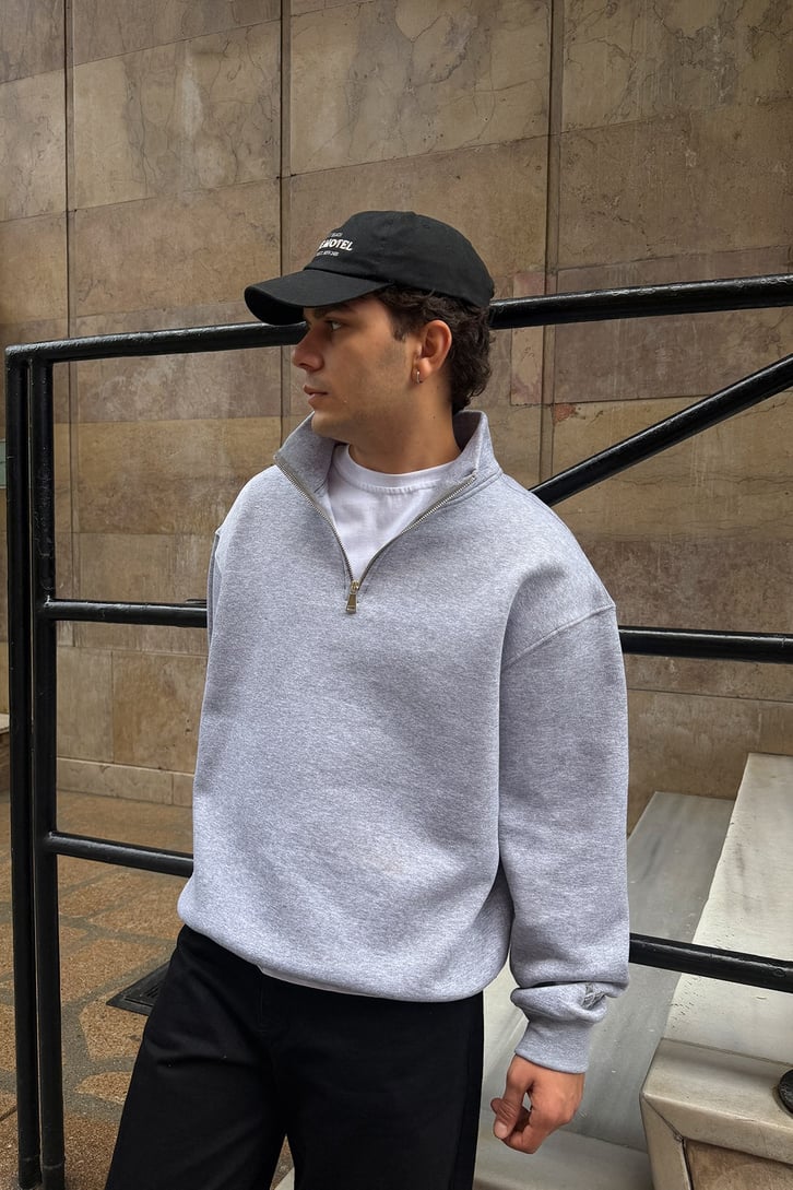 FW Star Relax Fit Half Zip Sweat