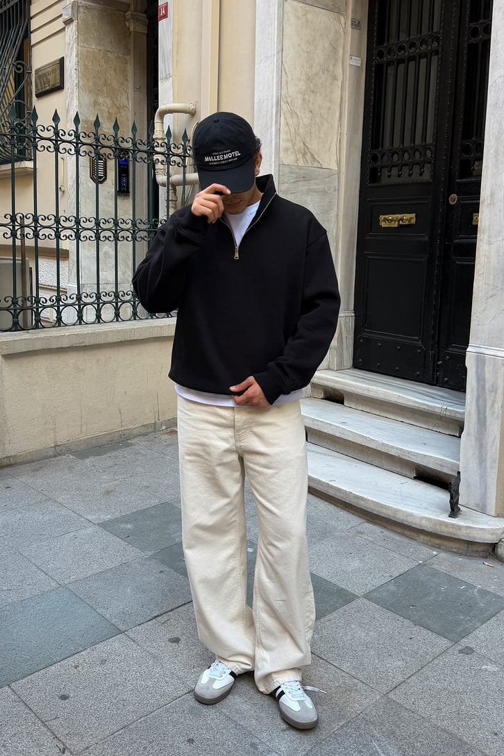 FW Star Relax Fit Half Zip Sweat
