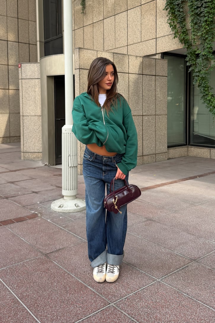 FW Star Relax Fit Zip Hoodie