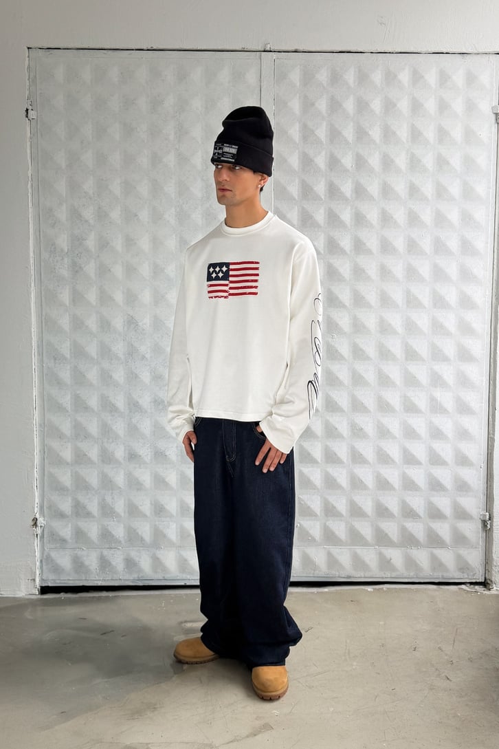 FW Stars Curved Long Sleeve