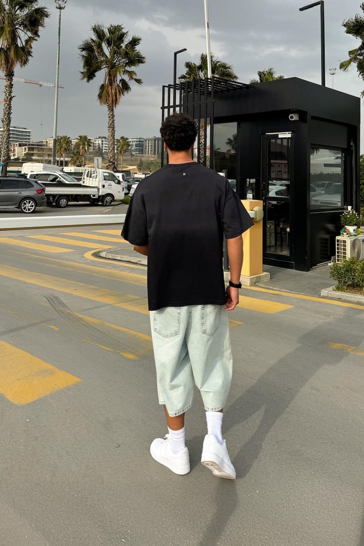 GodSpeed Baskılı Oversize Tişört
