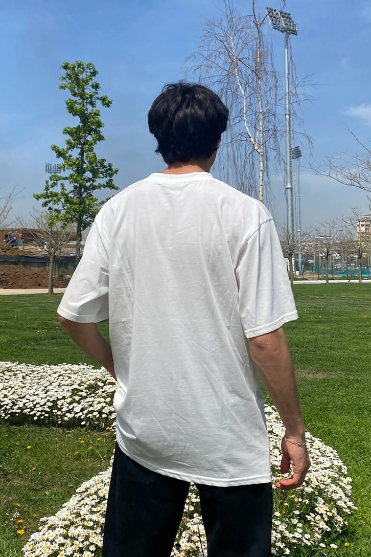 Good Vibes Baskılı Oversize Tshirt