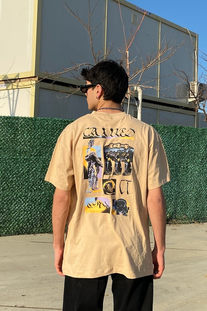 Greek Statue Oversize Printed Tshirt