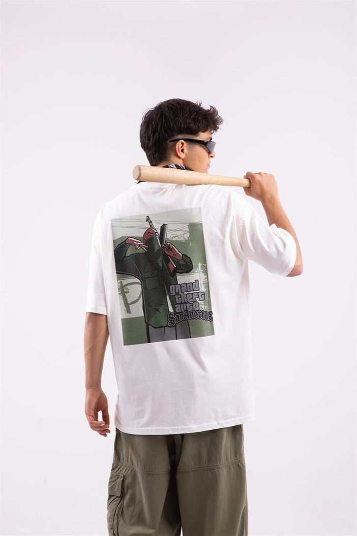 Gta San Andreas Baskılı Oversize Tshirt