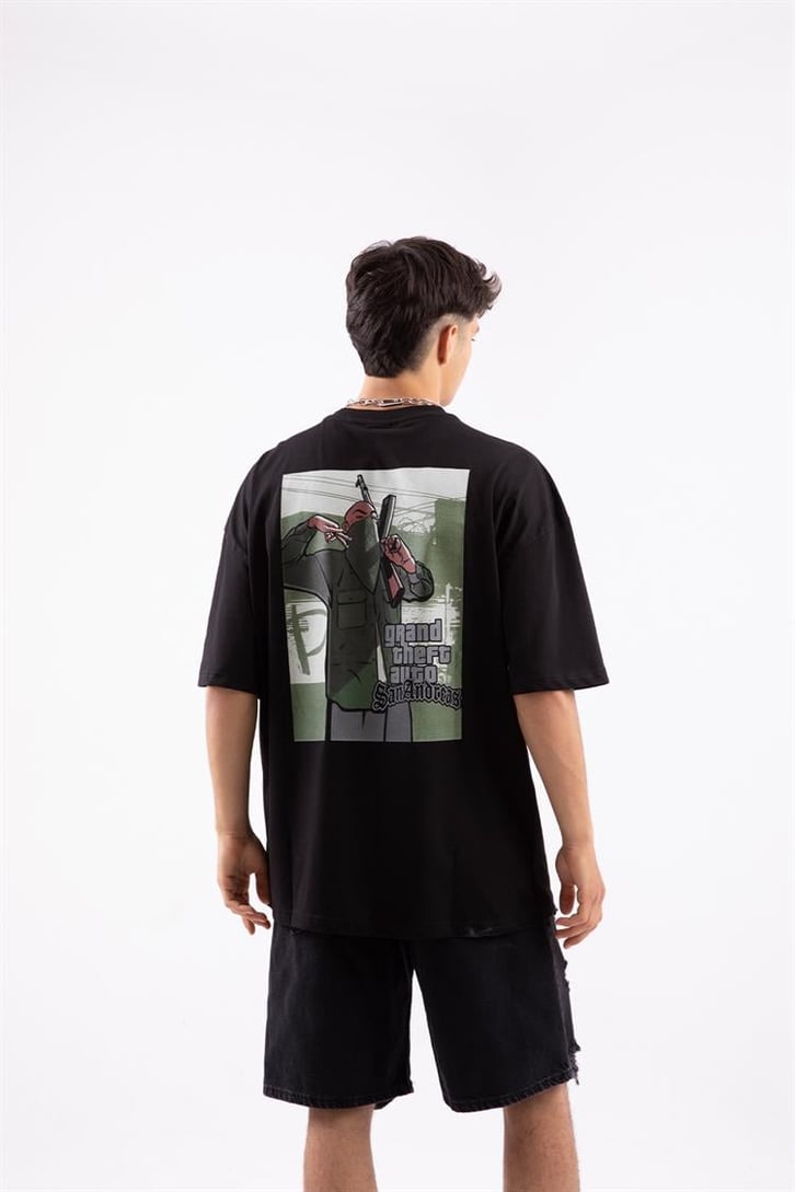 Gta San Andreas Baskılı Oversize Tshirt