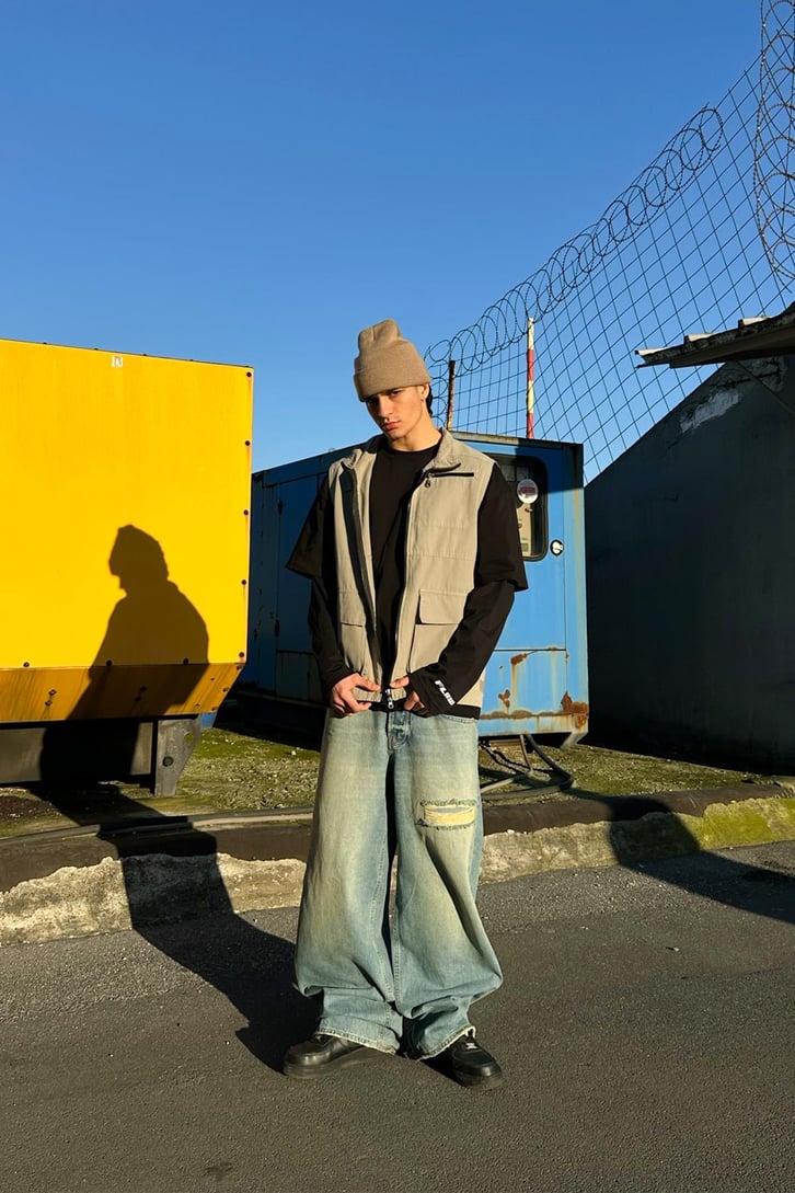 Günlük Street Style Kargo Cepli Yelek