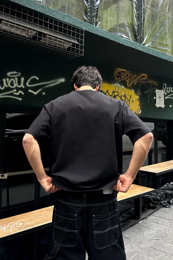 Gunrange Baskılı Oversize Tişört