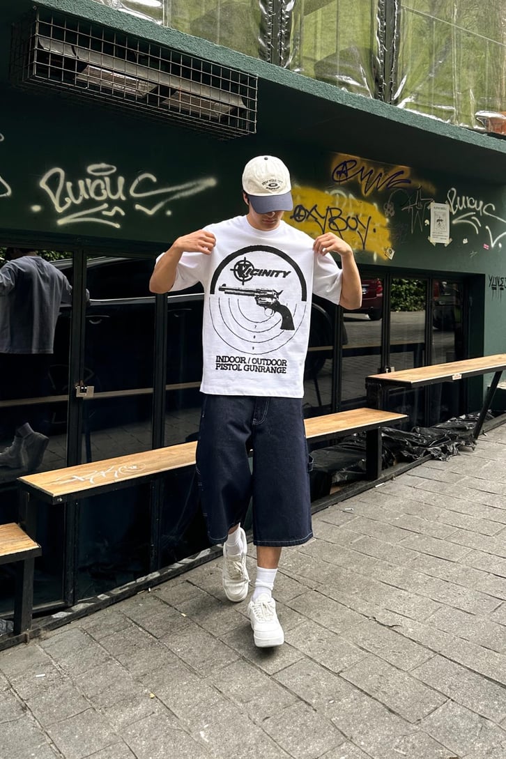 Gunrange Baskılı Oversize Tişört