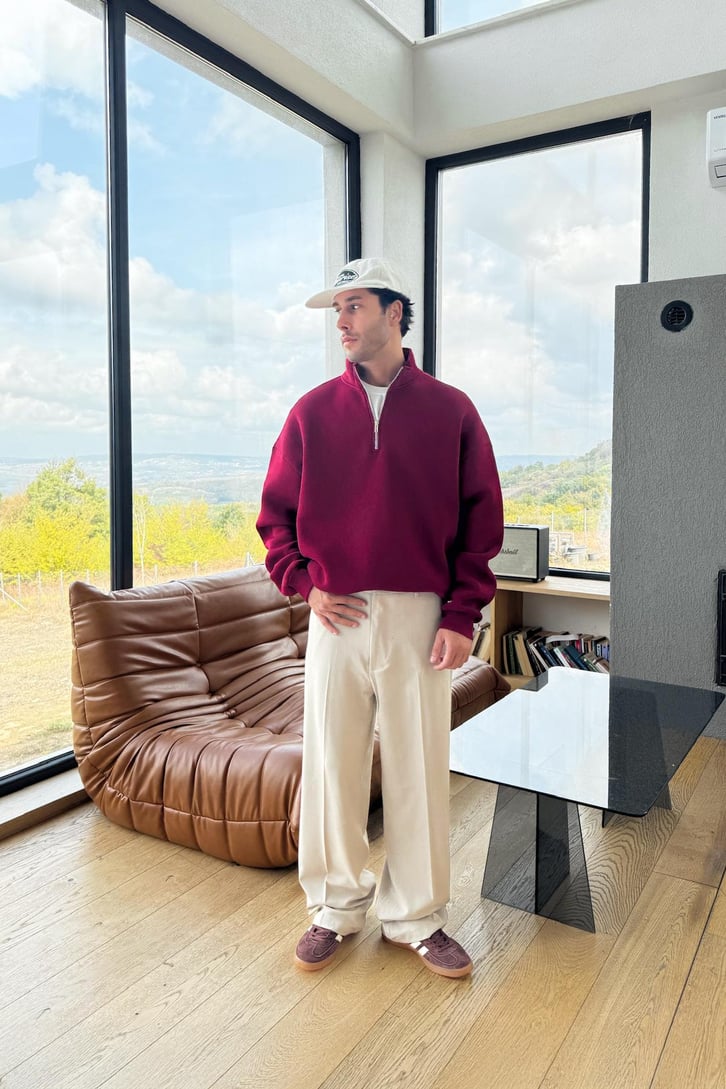 Half Zip Sweatshirt