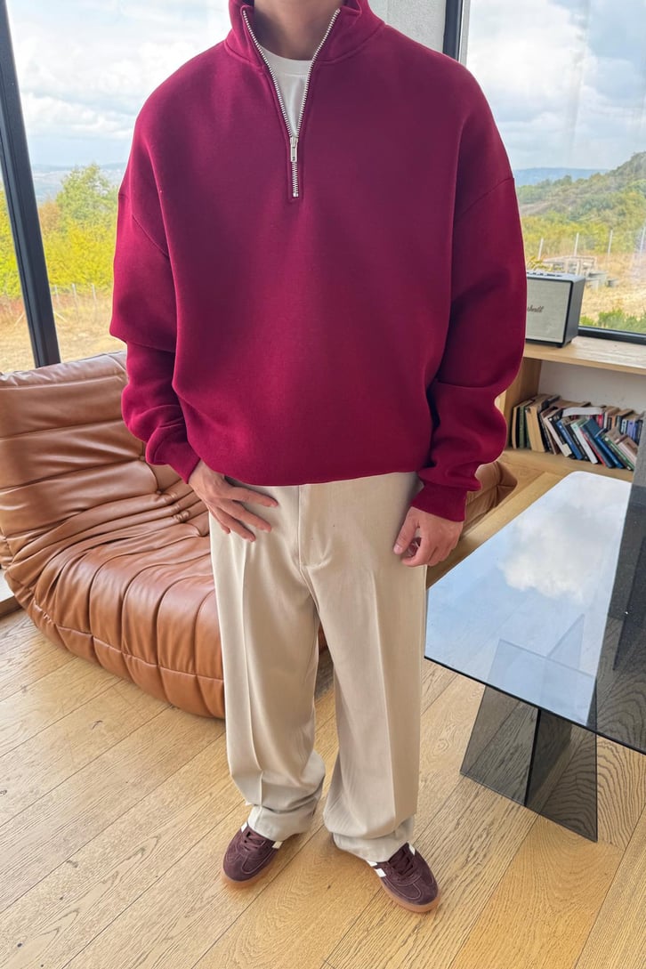 Half Zip Sweatshirt